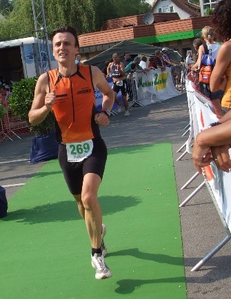 Johannes beim Zieleinlauf